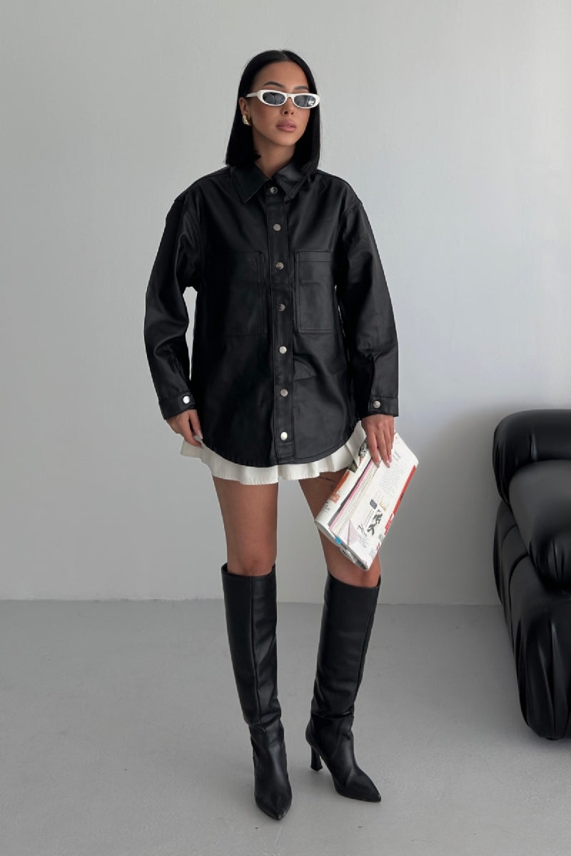 Streetwear Denim-Hemd